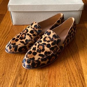 J. Crew Leopard Calf Skin Loafers